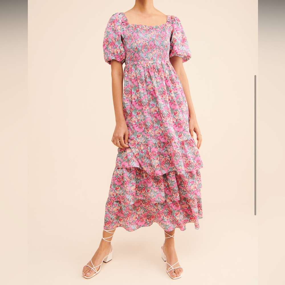 Free the Roses - Floral Tiered Maxi